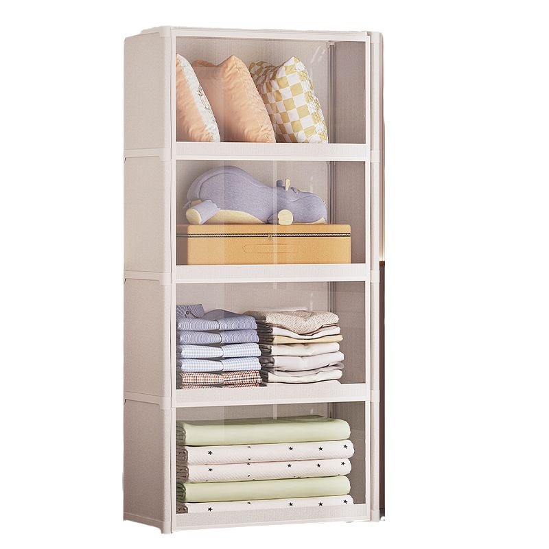 Picture of Wardrobe simple dustproof home rental house storage cabinet multi-storey bedroom assembly rental storage wardrobe Wenwo