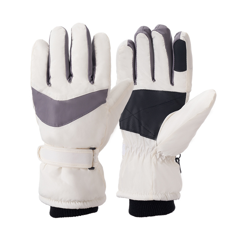 Picture of Strict selection winter ski gloves adult outdoor fleece-lined electric car riding gloves men's waterproof touch screen warm gloves
