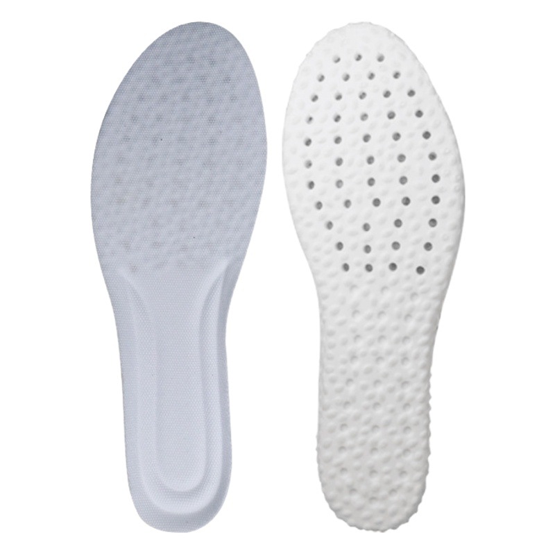 Women's Thickeneded Shock-Absorbing Breathable Sweat-Absorbent Cuttable Soft Men's Sole Pu Popcorn Insole Wholesale Autumn