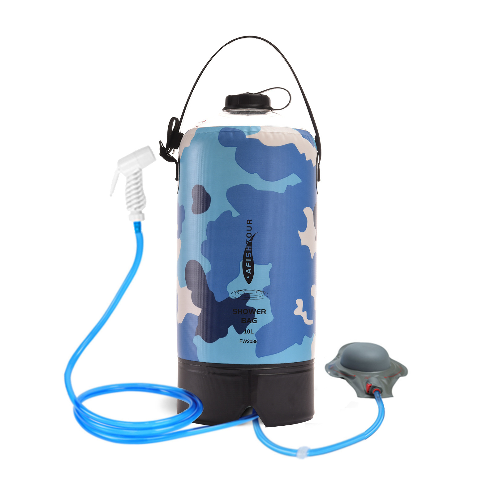 Picture of camping supplies water bag outdoor bath bag camping water storage bag cross border pvc portable solar shower bag