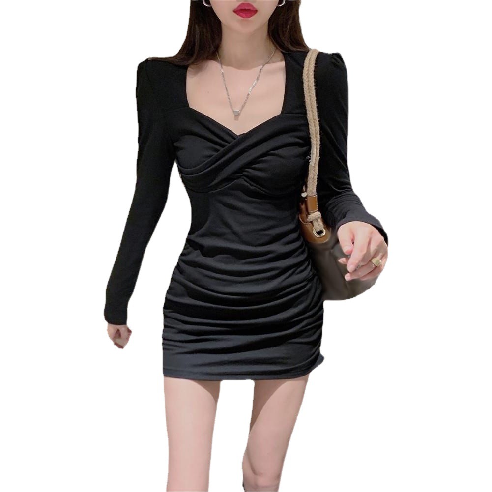 Spice Girl Dress Autumn Clothing Royal Sister Light Mature Style 2023 New Hip Dress Commuter Women's Elegant Slimming Skirt