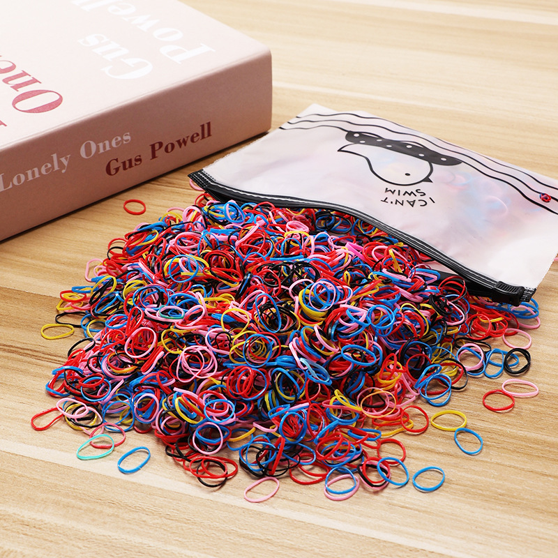 Picture of Children's Hair Rope Disposable Rubber Band Girls' Baby Strongly Pull Constantly Boxed Small Hair Rings Do Not Hit Hair Rope