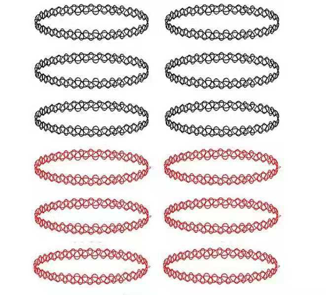 Picture of Fishing line necklace hand woven fishing line tattoo vintage necklace clavicle chain fashion factory in stock wholesale