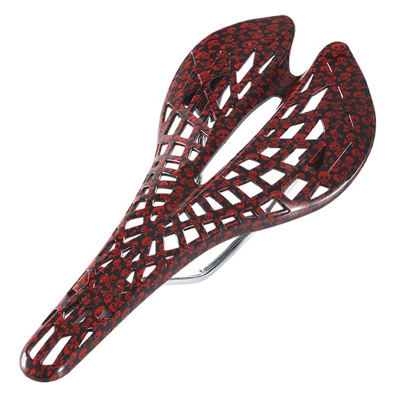 AQ-1010 Carbon Fiber Skull Cushion Mountain Road Bike Thickened Cushion Mountain Bike Saddle Accessories