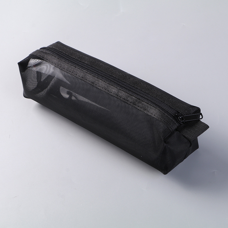 Picture of Three-dimensional simple transparent mesh pen bag for students examination stationery bag large capacity portable storage bag wholesale