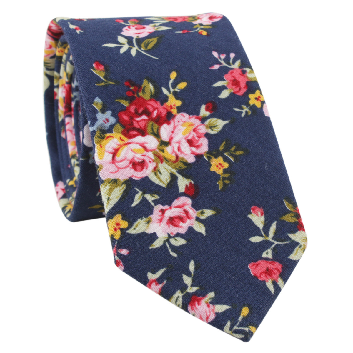 Picture of Cotton tie men's printed fashion casual flower cotton narrow tie AliExpress tie cross-border e-commerce supplier