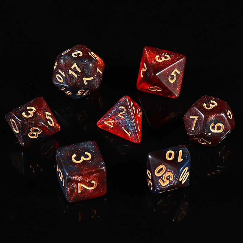 Picture of Star new multi-sided dice digital dice running group table game accessories 4/6/8/10/12/20 sieve props