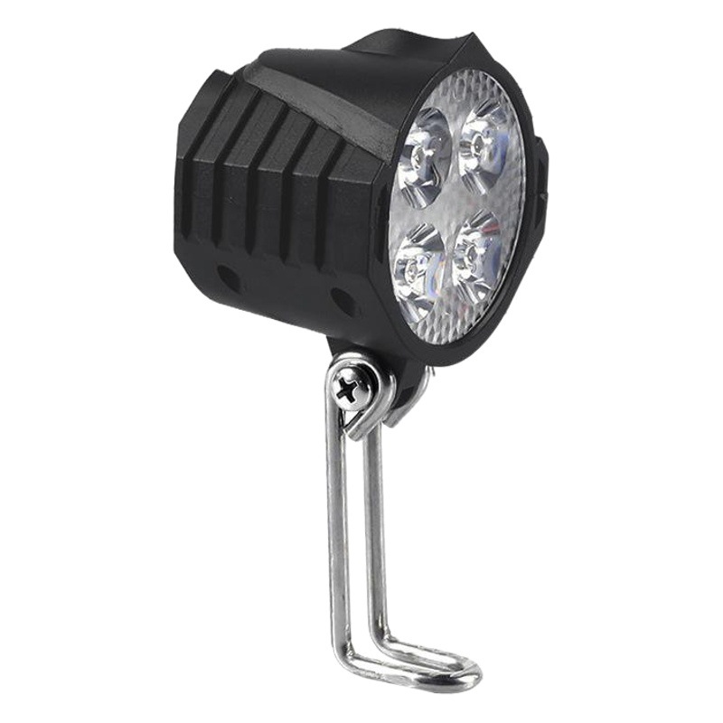 Super Bright Spotlight 12W Foldableing Driving Headlight Waterproof Highlight Led with Horn Warning Electric Motorcycle Spotlight