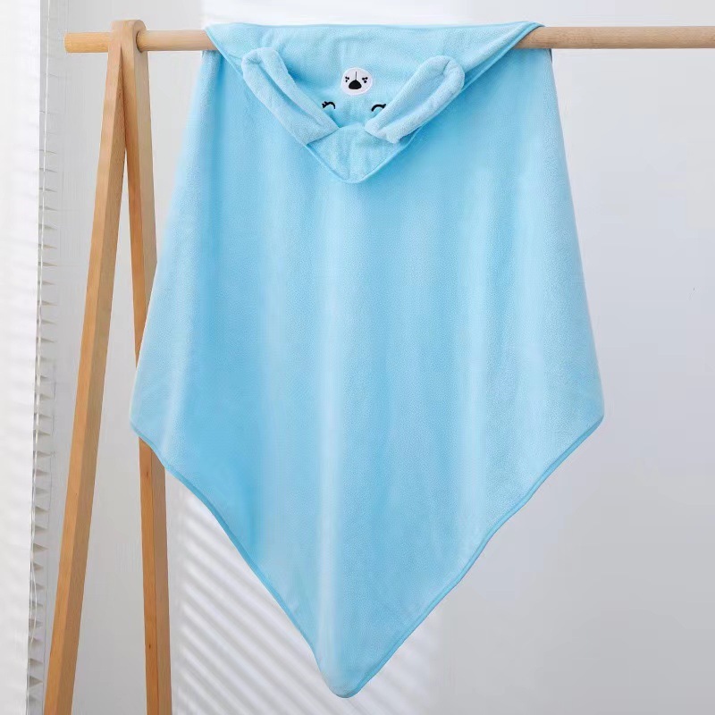 Picture of Wholesale and Retail Baby Bath Towels, Baby Blankets, Coral Velvet Quilts, Children's Hooded Embroidered Cartoon Bath Towels