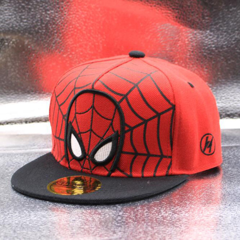 Picture of European and American Hats for Kidsren Spring New Cartoon Flat Brim Hip-Hop Hip-Hop Hats for Boys and Girls Baseball Caps