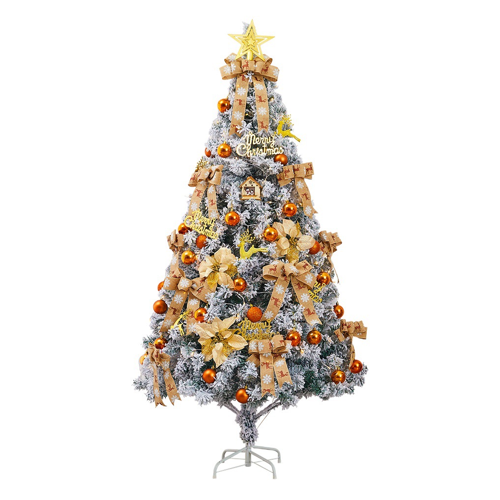 Luxury Encrypted Flocking Tree Package Christmas Indoor and Outdoor Hotel Mall Decoration Supplies Christmas Tree Set Wholesale