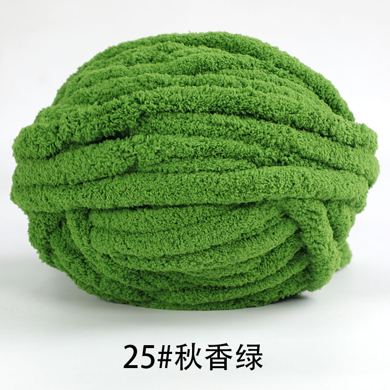 Picture of Thick ice strip wool cat tail thread sausage yarn ice island wool hook bag cushion soft finger knitted blanket cat nest thread