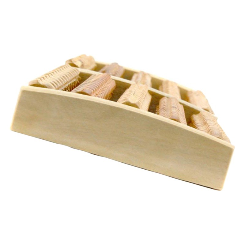 Wooden five-row foot massage foot massager foot massage roller wooden foot massage wheel health care