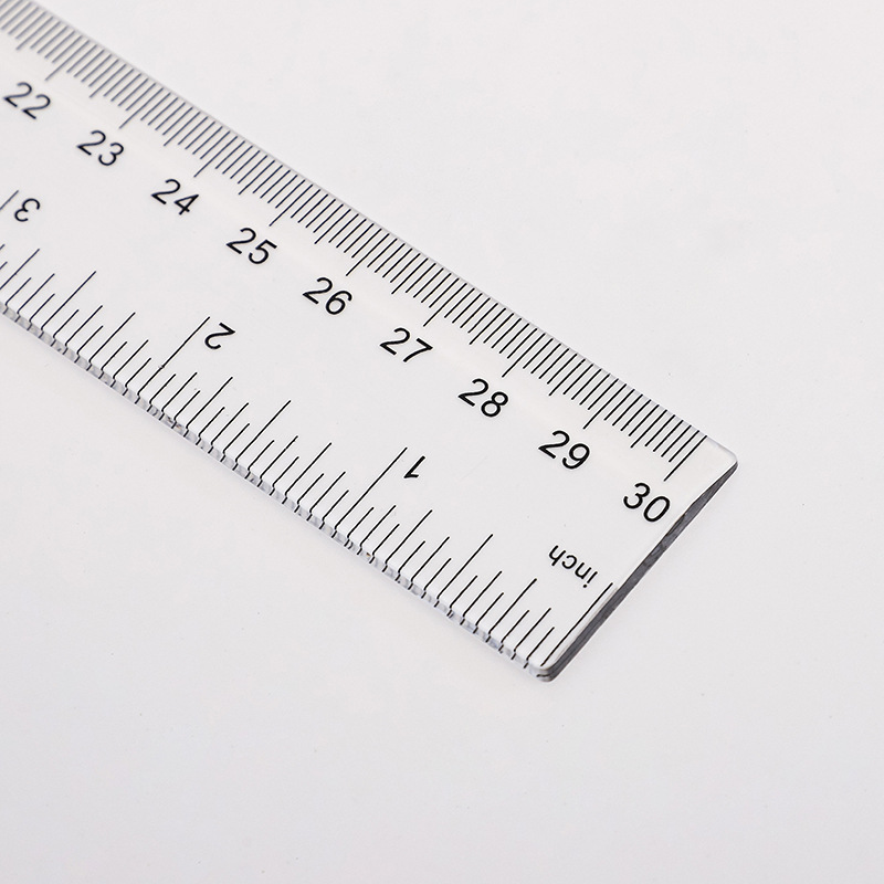 Picture of 30cm Plastic Ruler 21.5cm Cm Straight Ruler Transparent Advertising logo