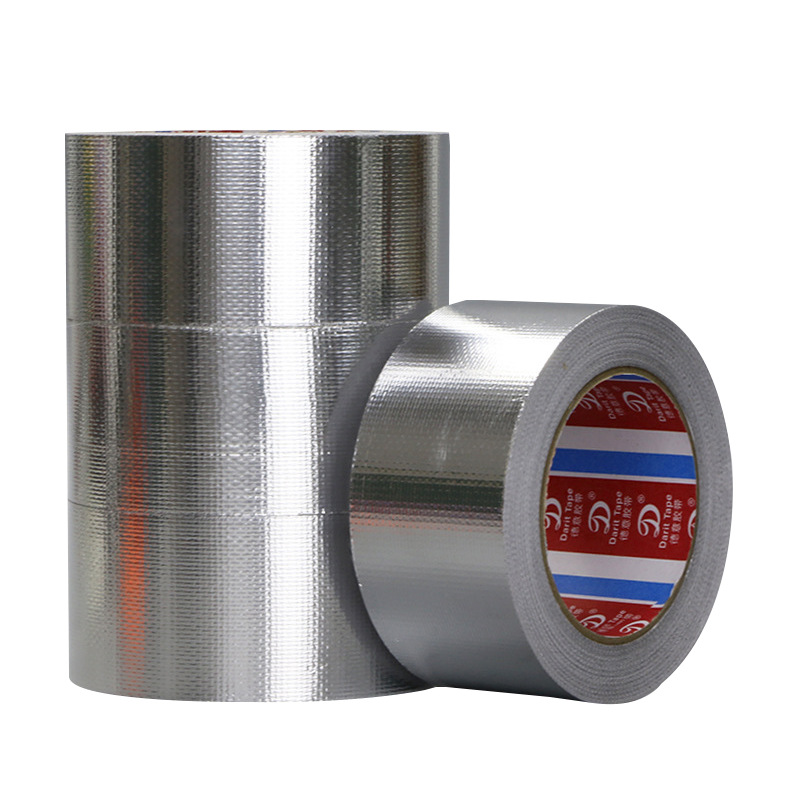 Picture of Glass Fiber Aluminum Foil Tape Thickened Flame Retardant High Temperature Waterproof Tear-proof Aluminum Foil Tape Range Hood Tin Foil Paper