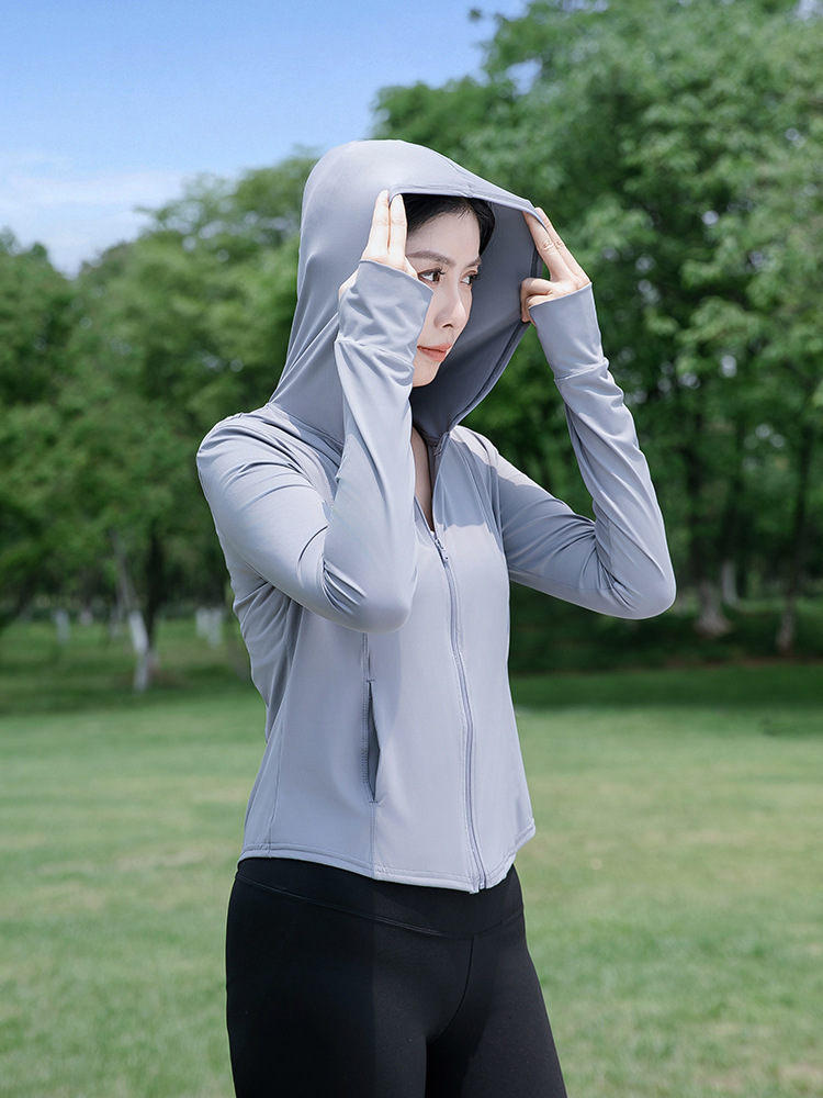 Picture of Summer Sun Protection Clothing for Women, Slim Fit, Uv Protection Hooded Jacket, Outdoor Sports Sun Protection Clothing, Slimming, Sunshade, Lightweight