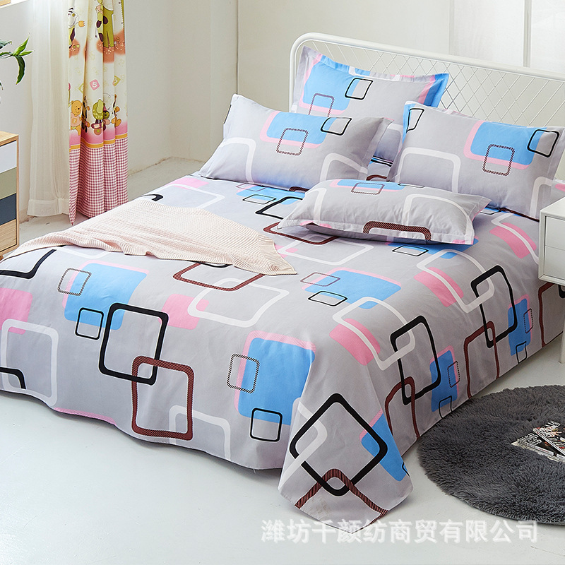 Picture of Factory Bed Sheets Thickened Scrub Bed Sheets Single Piece Student Dormitory Bed Sheets Scrub Bed Sheets for Single Bed
