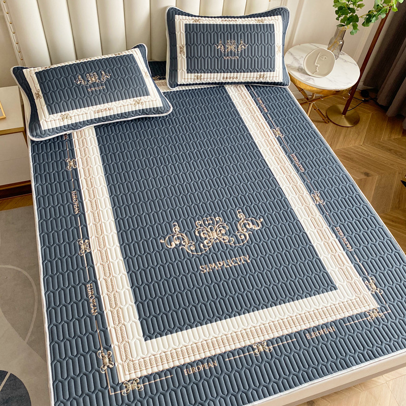 Picture of 2023 new large version of digital printing latex mat three-piece summer bedding air-conditioning mat washable