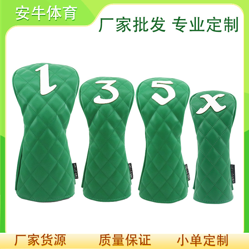 Cross-border new adult golf club head protective cover digital high-grade leather sports outdoor wholesale suit