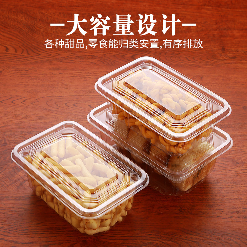 Large Capacity Pastry Fitment Box Baking Store Bag Storage Box Handmade Cake Hemp Flower Turnover Packing Box