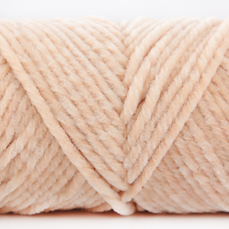 Picture of 3 Strands of Chenille Velvet Yarn for Crocheting Shoes, Thick Yarn for Autumn and Winter DIY Handmade Knitting, Scarf Yarn, Pure Handmade Knitting