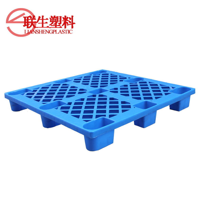 43 Card Grids Plastic Pallet Nine-Legged Warehouse Forklift Loading and Unloading Cargo Pallet Thickeneded Pallet 1.1*1.1m
