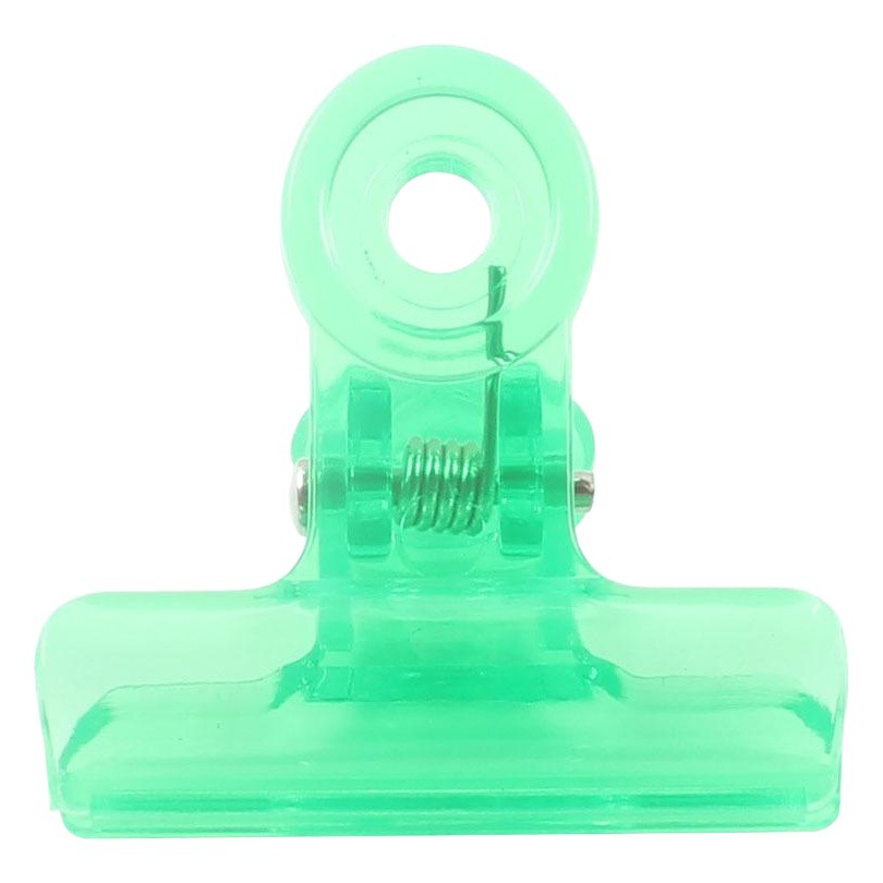 Picture of Color bill storage clip 31mm plastic clip transparent ticket clip large and small data round test paper financial clip
