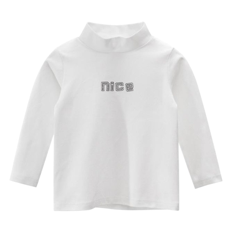 Picture of 27Kids Brand Children's Clothing Korean Style Clothing Wholesale 2024 Girls' Bottoming Shirt Turtleneck Boy's T-Shirt One Piece Consignment