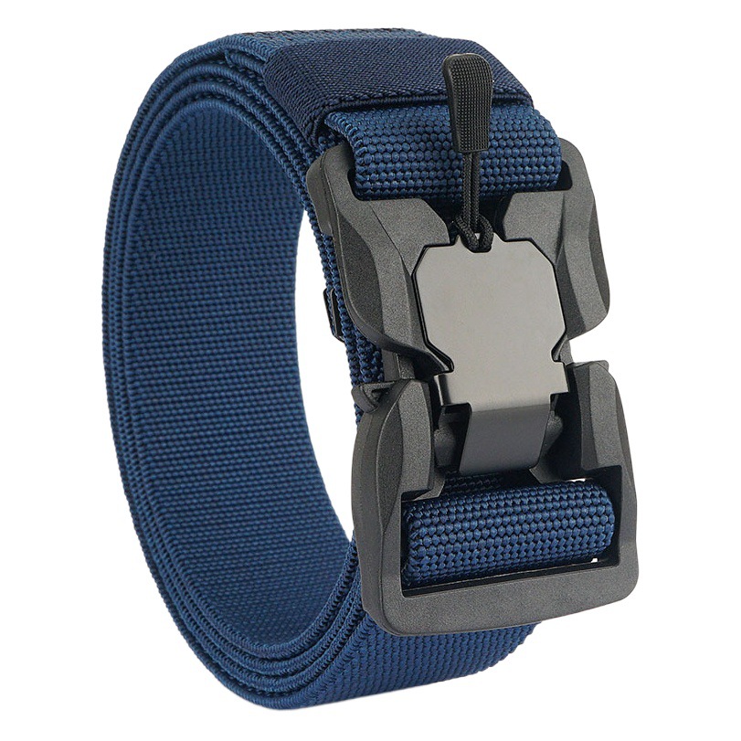 Spring and Summer 2020 new nylon buckle casual Joker elastic woven belt neutral belt magnetic buckle wholesale