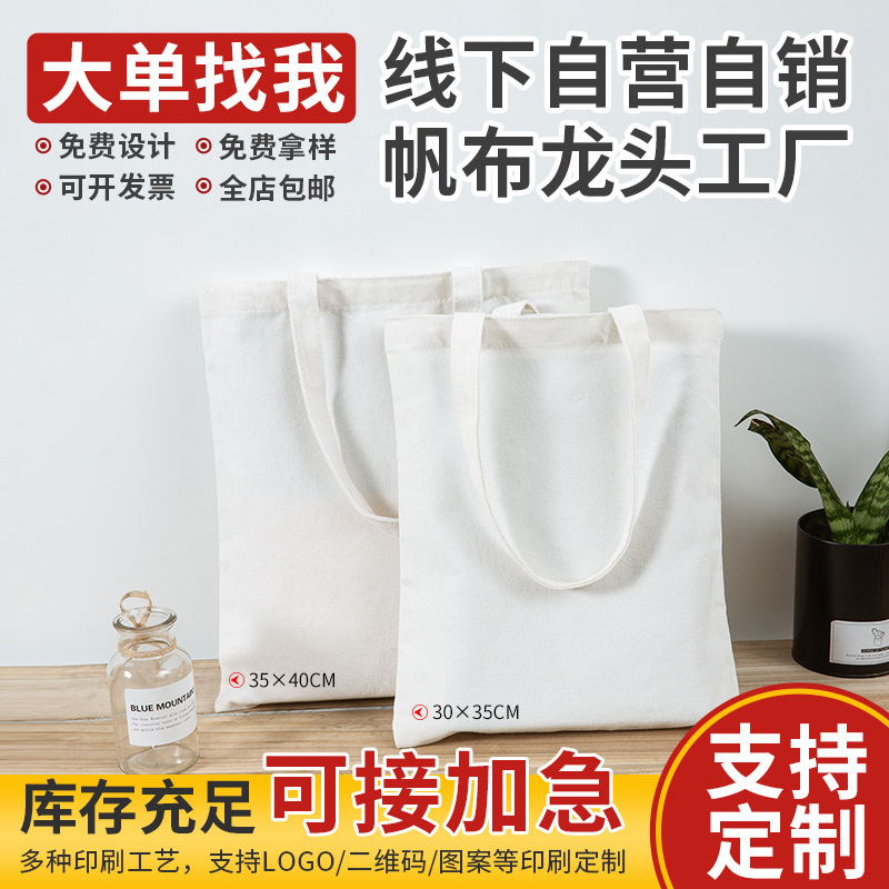 Manufacturer Customized Blank Canvas Bag, Customized Satchel Shopping Cotton Bag, Advertising Canvas Bag, Customized Pattern Logo