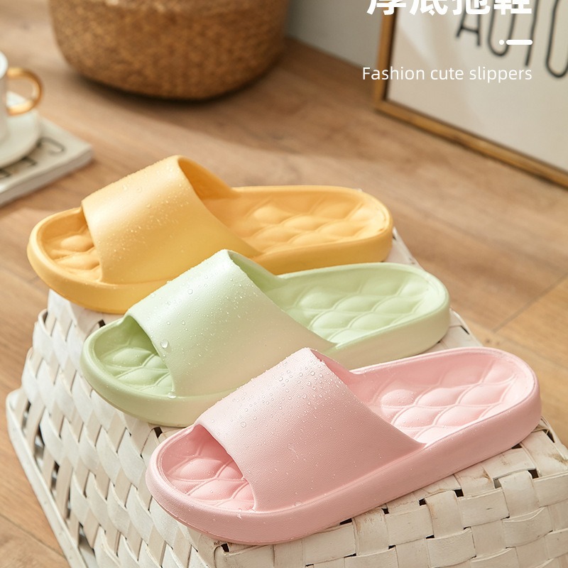Picture of Slip-on slippers men's summer home bathroom bath non-slip couple home slippers