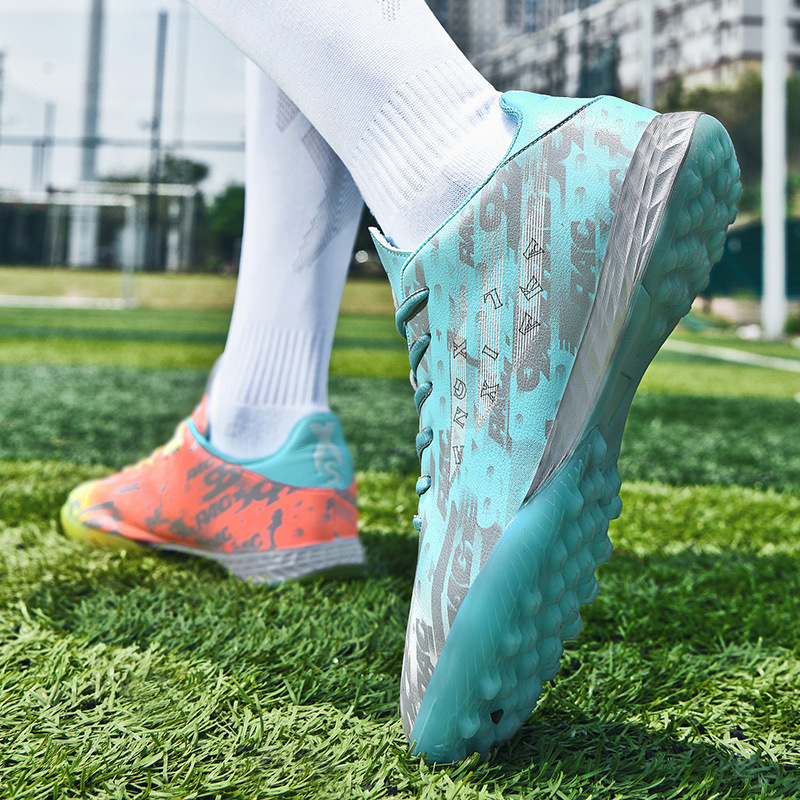 Picture of World Cup Mandarin Duck Primary School Children and Teenagers Broken Nails Spikes Outdoor Spikes School Competition Training Football Shoes