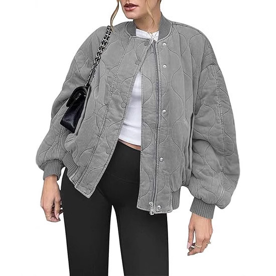 Picture of Cross-Border European and American 2025 Winter New Fashion Loose Casual Pilot Long-Sleeved Baseball Jacket Jacket Cotton Jacket