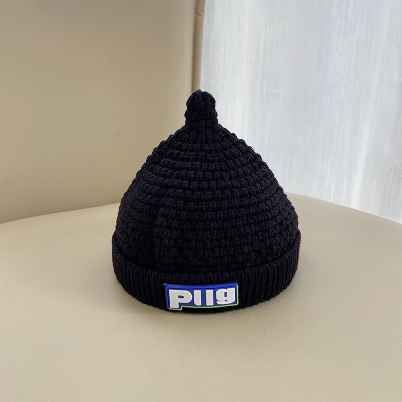 Picture of Children's hat autumn and winter girls' pullover hat Korean-style knitted hat colorful wool hat baby boys' warm earmuffs hat tide
