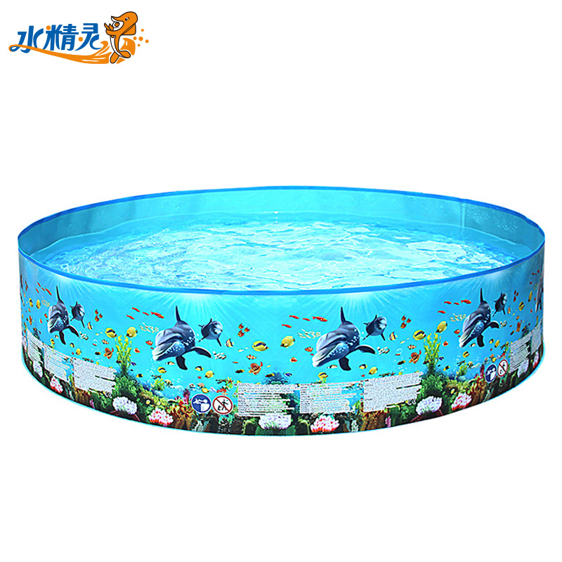 Picture of Amazon Cross-Border Large Outdoor Inflatable Swimming Pool Round Foldable Home Pool Children's Paddling Pool Wholesale