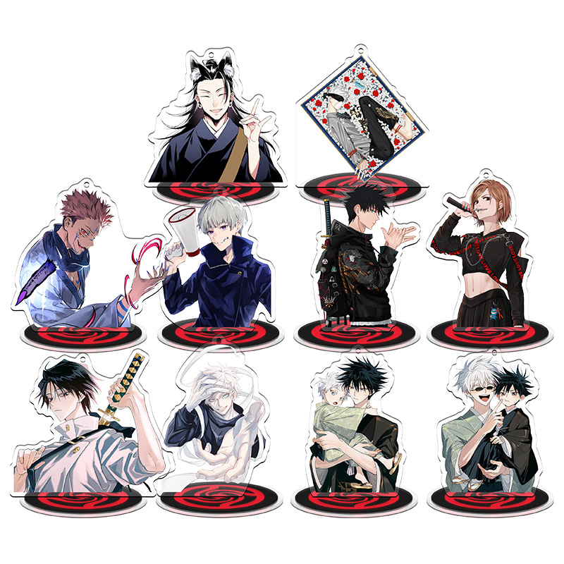 Carved mezzanine special price spell Jujutsu back to war five enlightenment animation surrounding acrylic pendant standing card