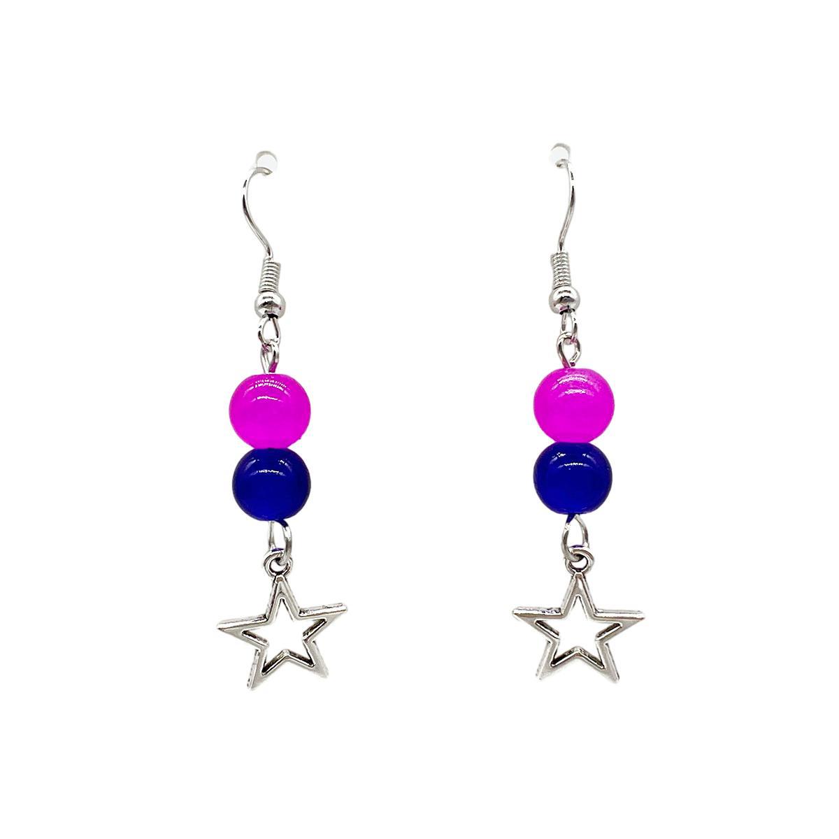 Picture of European and American cross-border ETSY hot selling beaded love magnetic men and women couple bracelet necklace earrings suit girlfriends accessories
