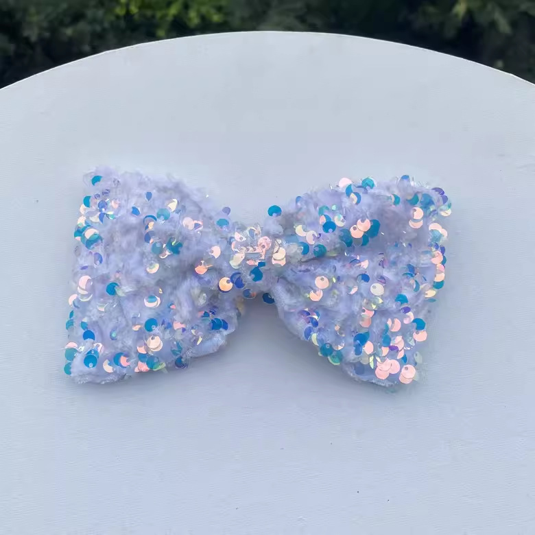 Handmade Sequin Stereo Bow Accessories Wedding Dress Semi-finished Flower Stickers Clothing Shoes and Hats Bag Flower Accessories