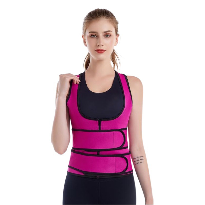 Neoprene Coach Vest High Pressure Corset Women Body Shaper Double Waist Corset Vest