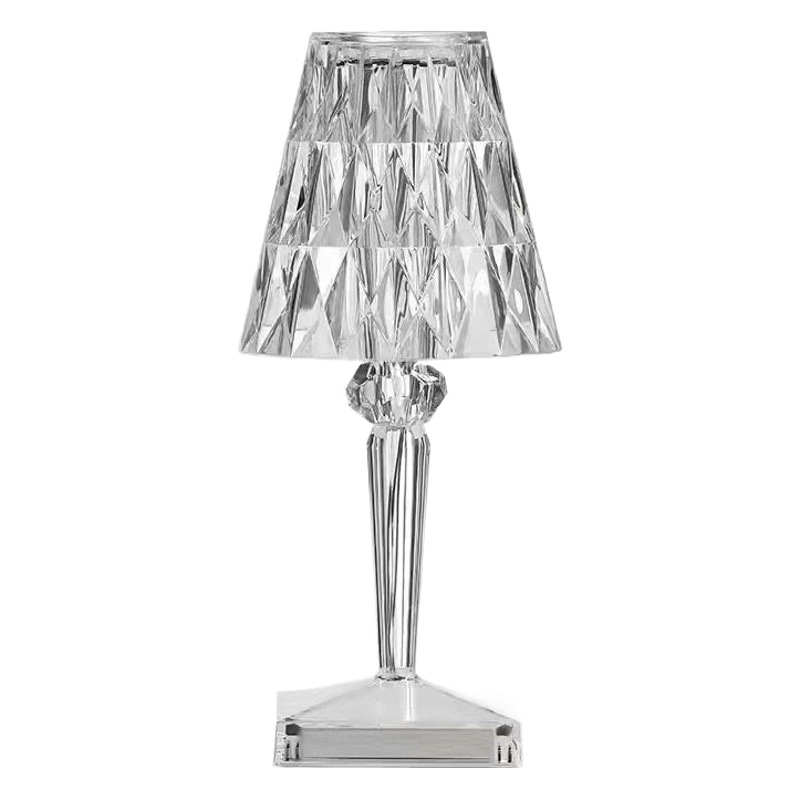 Cross-Border USB Creative Crystal Scandinavian Table Lamp Bedroom Bedside Atmosphere Lamp Source Factory Charging Touch Night Light