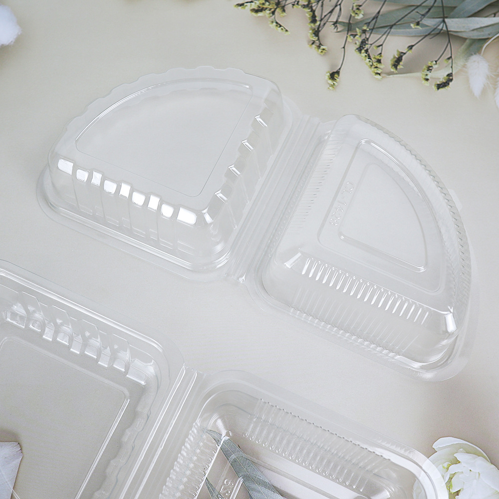 Picture of Cheese Pack Box Triangular Cheese Pack Transparent Plastic PET Baking West Point Disposable Packing Box