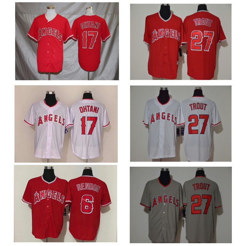 MLB Jersey Angels Baseball Jersey Los Angeles Angels jersey embroidered baseball uniform