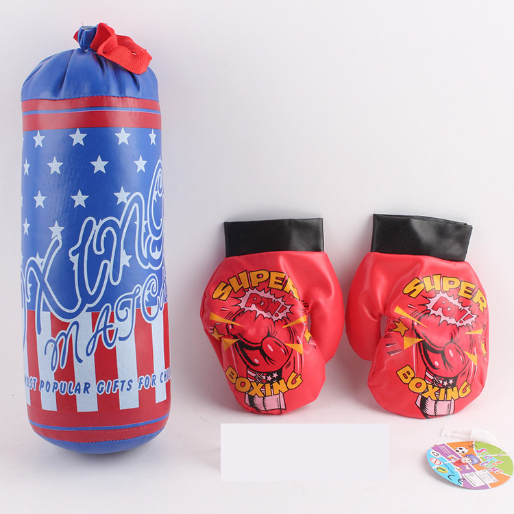 Foreign trade children's boxing suit gloves sandbag fitness hanging PU boxing sleeve sports toy factory wholesale