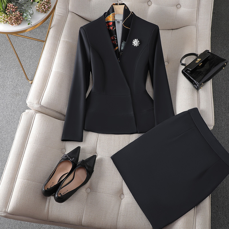 Picture of Spring and Autumn Business Wear Women's suit Women's Fashion Dress Stitching Women's Suit Work Clothes Korean Casual Small Suit