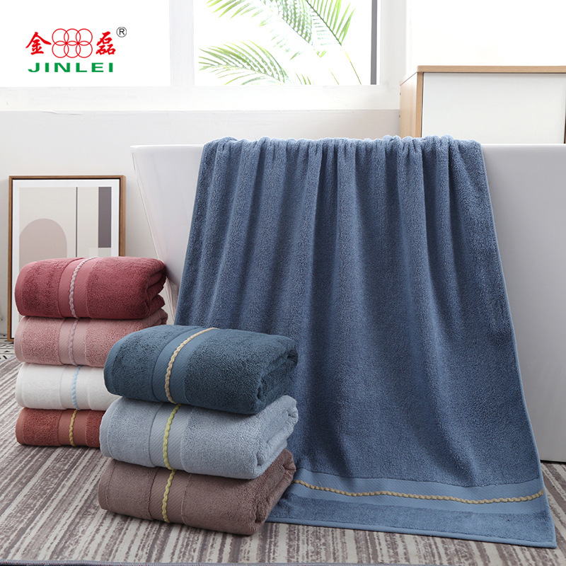 Picture of Bamboo fiber bath towel 140 * 70cm thickened 500g lint-free better than pure cotton soft absorbent baby gift