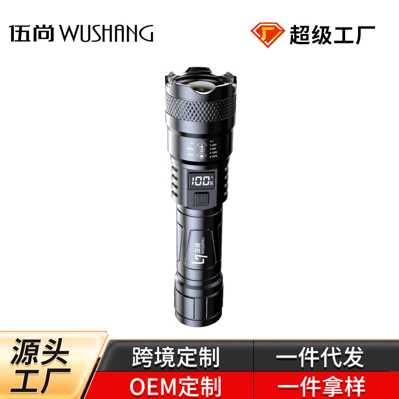 Big customer wholesale strong flashlight led outdoor rechargeable home portable 18650 mini zoom flashlight