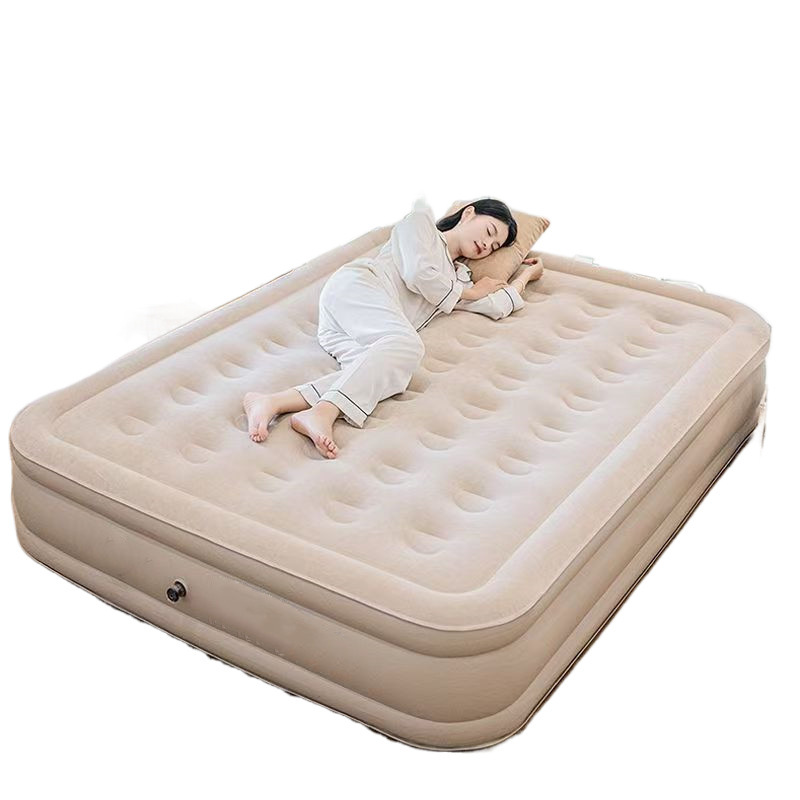 Picture of Outdoor Automatic Inflatable Mattress Single and Double Household Floor Sleeping Mat Camping Tent Folding Air Bed Lunch Break Factory
