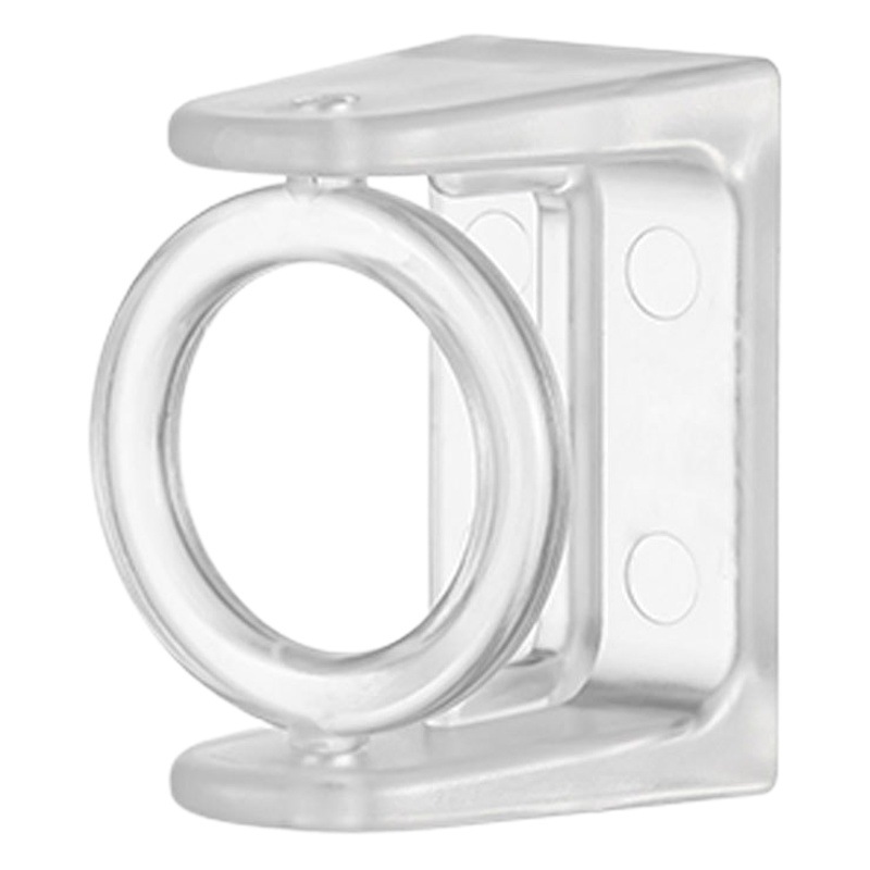 Kitchen telescopic rod support fixed support 360 ° round triangle ring wall hanging transparent hanging rod bracket Holder