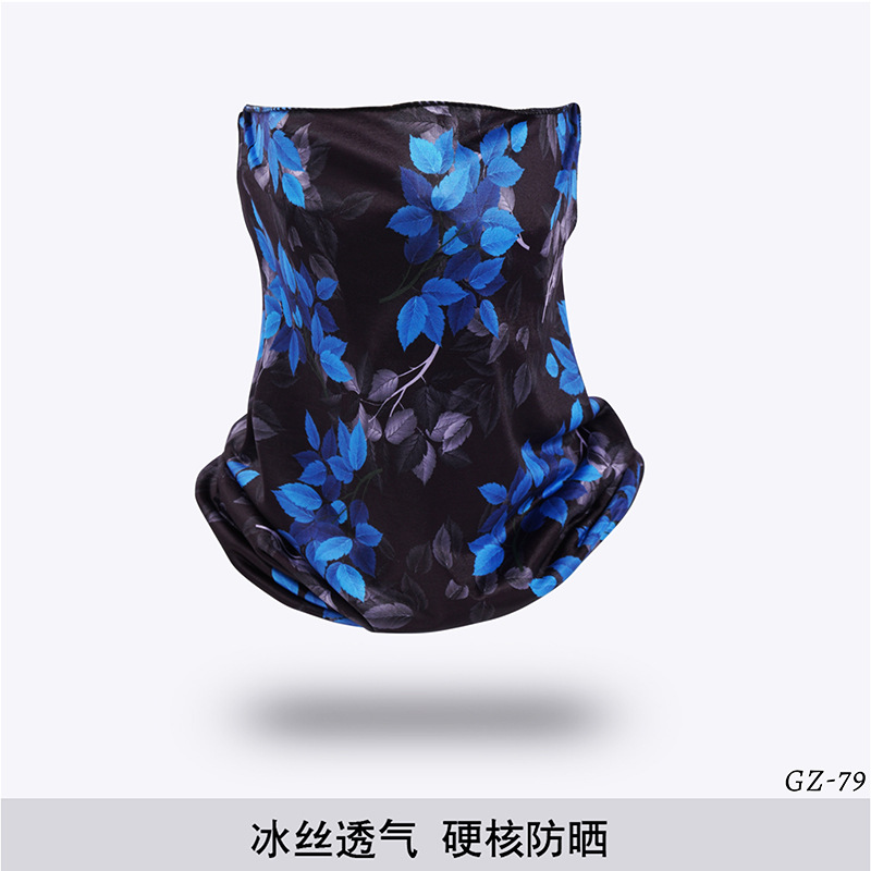 Picture of Outdoor ice silk mask changeable ear scarf men's and women's bicycle riding hood collar sun protection scarf summer