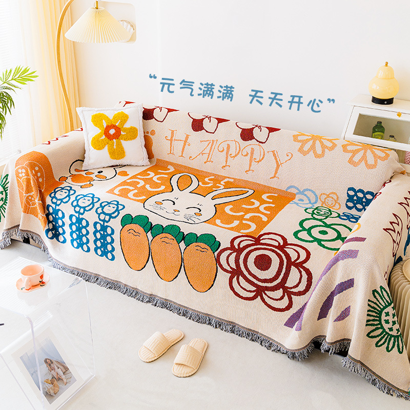 Sofa cover cover 2024 popular new all-inclusive four-season universal cushion a whole full cover sofa towel cover cloth single three-person